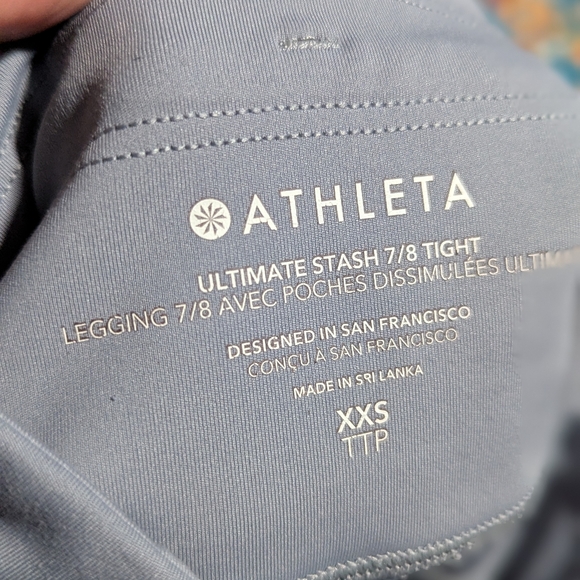 Athleta Gray Ultimate Stash 7/8 Tight - Picture 2 of 5